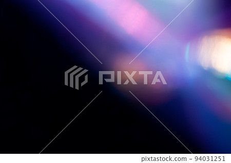 colorful rainbow crystal light leaks on black background 94031251