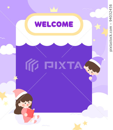 Cute Child Kindergarten Recruitment Frame 05 Cute Child Kindergarten Recruitment Frame 05 94032456
