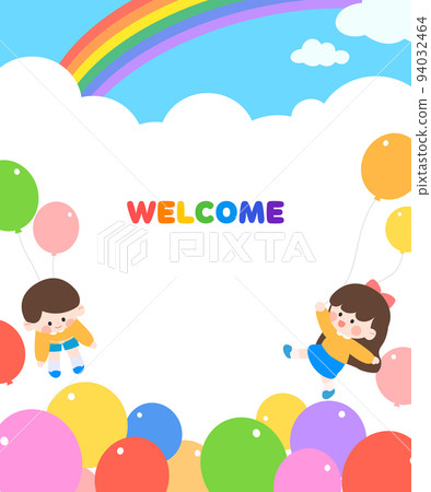 Cute Child Kindergarten Recruitment Frame 01 Cute Child Kindergarten Recruitment Frame 01 94032464