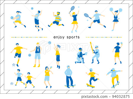 People various sports sets 94032875