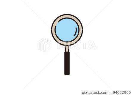Simple magnifying glass illustration icon 94032900