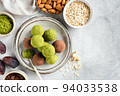 Matcha protein energy balls or bliss balls 94033538