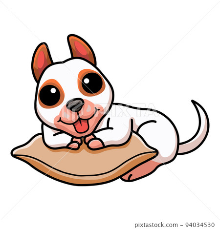 Cute bully kutta cartoon on the pillow 94034530