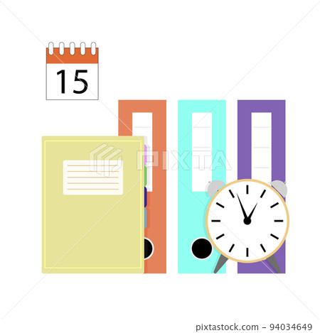 Organization of time and schedule concept, business management process Organization of time and schedule concept, business management process 94034649