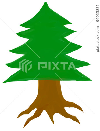 樹插圖油畫 94035825