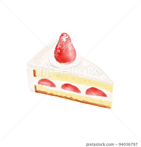 水彩草莓脆餅背景圖 94036797