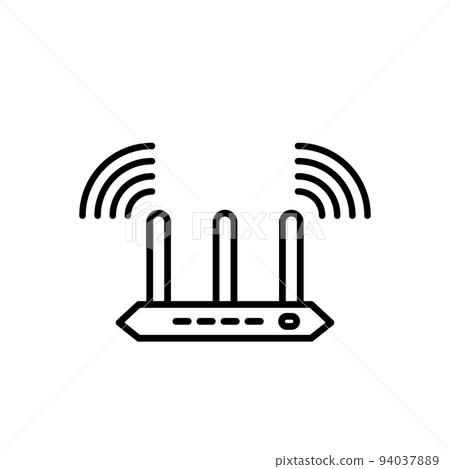 Illustration Vector graphic of router icon Illustration Vector graphic of router icon 94037889