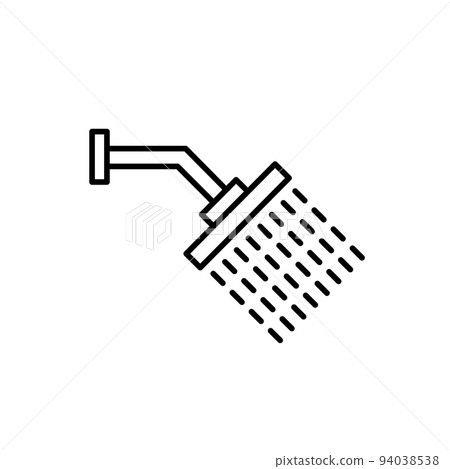 Illustration Vector graphic of shower icon Illustration Vector graphic of shower icon 94038538