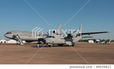 Finnish Air Force C-295M transport aircraft and Dutch Air Force KDC-10 tanker 94039821