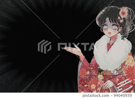 震驚……一位在黑色背景上沮喪的女性捕手 94040939