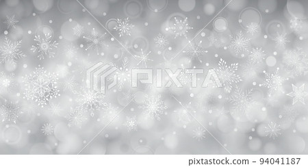 Christmas background of snowflakes 94041187