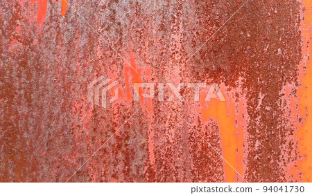 Texture of old metal rusty weathered wall 94041730