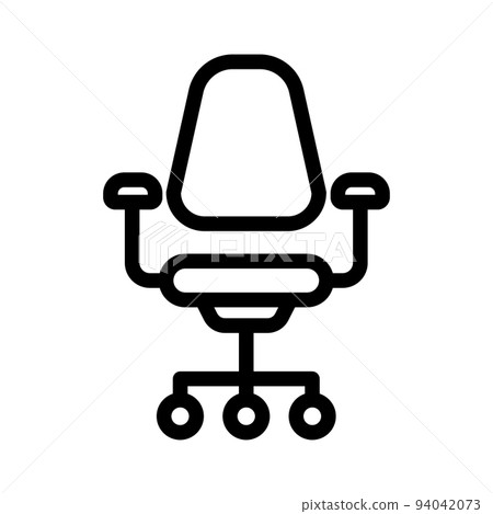 Illustration Vector graphic of office chair icon Illustration Vector graphic of office chair icon 94042073