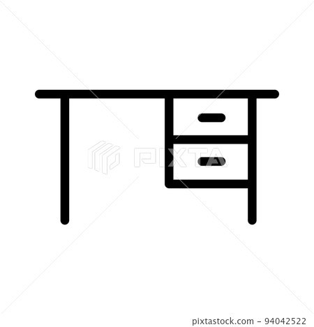 Illustration Vector graphic of office table icon 94042522
