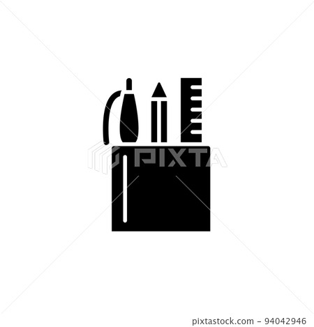 Illustration Vector graphic of pencil stand icon Illustration Vector graphic of pencil stand icon 94042946