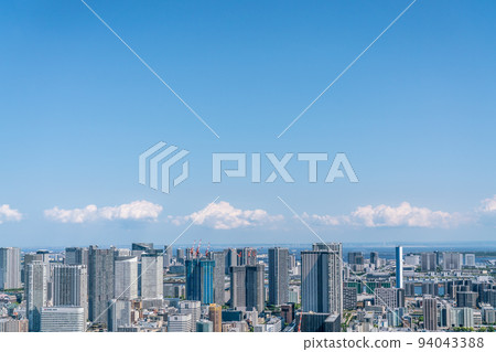 [東京]陽光明媚的城市景觀 94043388