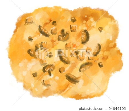 Egg omlette breakfast fried egg with carrot spinash mushroom topping watercolor hand painting illustration Egg omlette breakfast fried egg with carrot spinash mushroom topping watercolor hand painting illustration 94044103