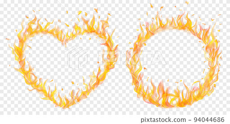 Symbols made of fire 94044686