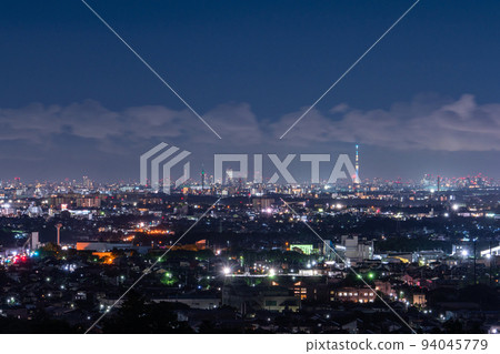 "Tokyo" Sky Tree and night view / distant view of Tokyo 94045779