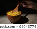 Raw Amorphous Pollen On A Wooden Spoon 94046774