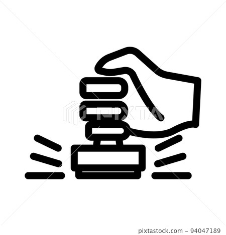 Illustration Vector graphic of stamp icon Illustration Vector graphic of stamp icon 94047189