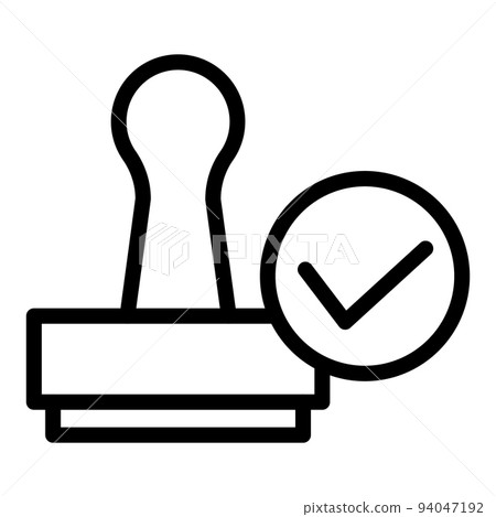Illustration Vector graphic of stamp icon Illustration Vector graphic of stamp icon 94047192