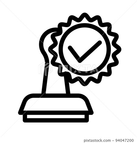 Illustration Vector graphic of stamp icon 94047200