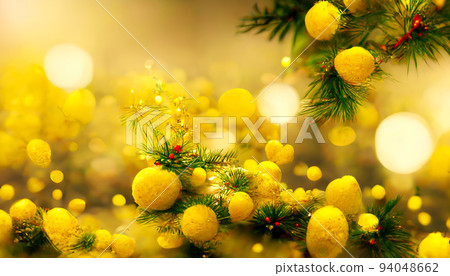 3D Render Merry Christmas HD Wallpaper. Beautiful artwork seasonal illustration and copy space background. 3D Render Merry Christmas HD Wallpaper. Beautiful artwork seasonal illustration and copy space background. 94048662