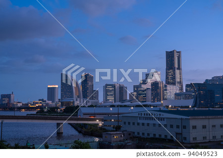 “神奈川縣”橫濱港未來/市夜景 94049523