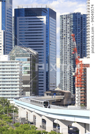 "Yurikamome" and skyscrapers "Yurikamome" and skyscrapers 94049574