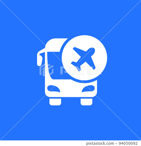 bus transfer to airport icon bus transfer to airport icon 94050092