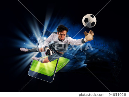 Watch a live sports event on your mobile device. Betting on football matches 94051026