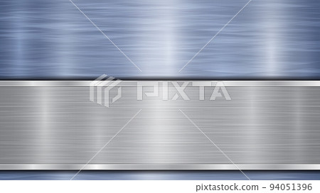 Metal background with polished plate 94051396