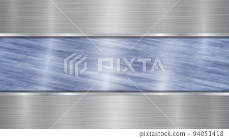 Metal background with polished plate 94051418