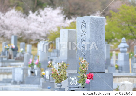 櫻花盛開的墓地 94052646