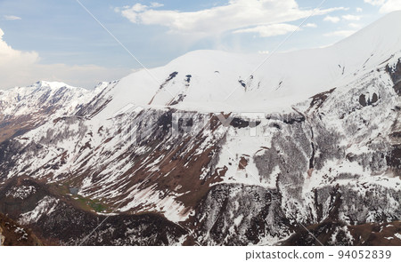 Mountain landscape with snowy peaks of Caucasus 94052839