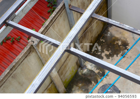 Steel roof structure. Build a room addition 94056593