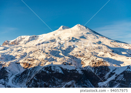 Mount Elbrus in winter Mount Elbrus in winter 94057975