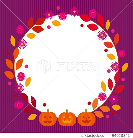 Halloween autumn wreath jack o lantern 94058841
