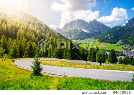 Sass da Ciampac mountain above Corvara Sass da Ciampac mountain above Corvara 94058988