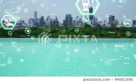 Green city technology shifting towards sustainable alteration concept 94061896