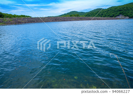 Lake Tamahara Tamahara Dam Lake scenery Early summer season 94066227