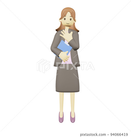 Reassuring person binder business 3D 94066419