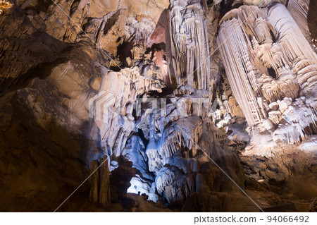 Image of cave Grotte des Demoiselles illuminated inside Image of cave Grotte des Demoiselles illuminated inside 94066492