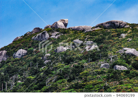 世界自然遺產屋久島黑見嶽山頂（夏季） 94069199