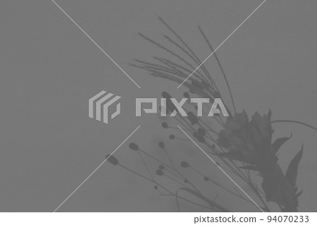 Sumi-e style background of burnet, pampas grass and gentian 94070233