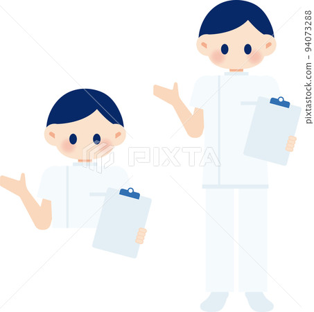 Illustration of a male nurse 94073288