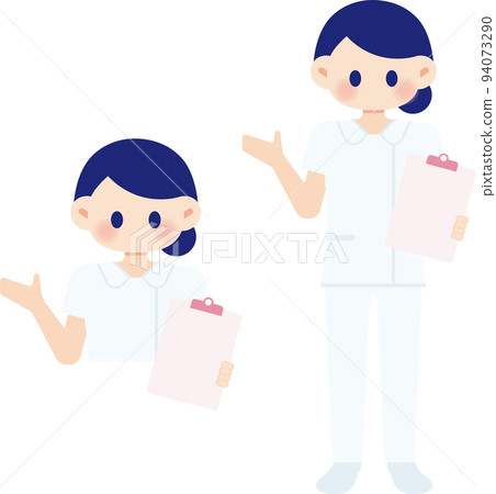 Illustration of a female nurse 94073290