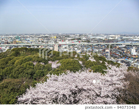 View from Komakiyama Castle tower in spring View from Komakiyama Castle tower in spring 94073348