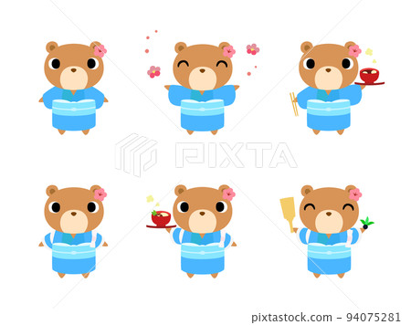新年的熊圖標集 新年的熊圖標集 94075281